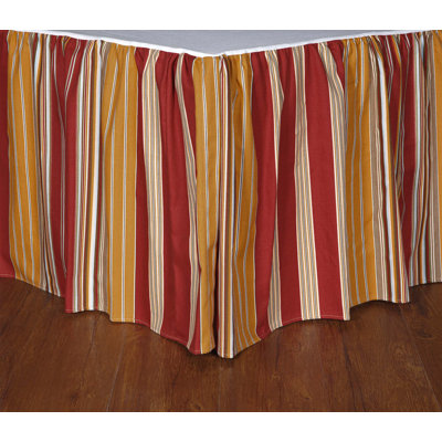 Queensland Autumn Stripe Queen 15 inch Bedskirt