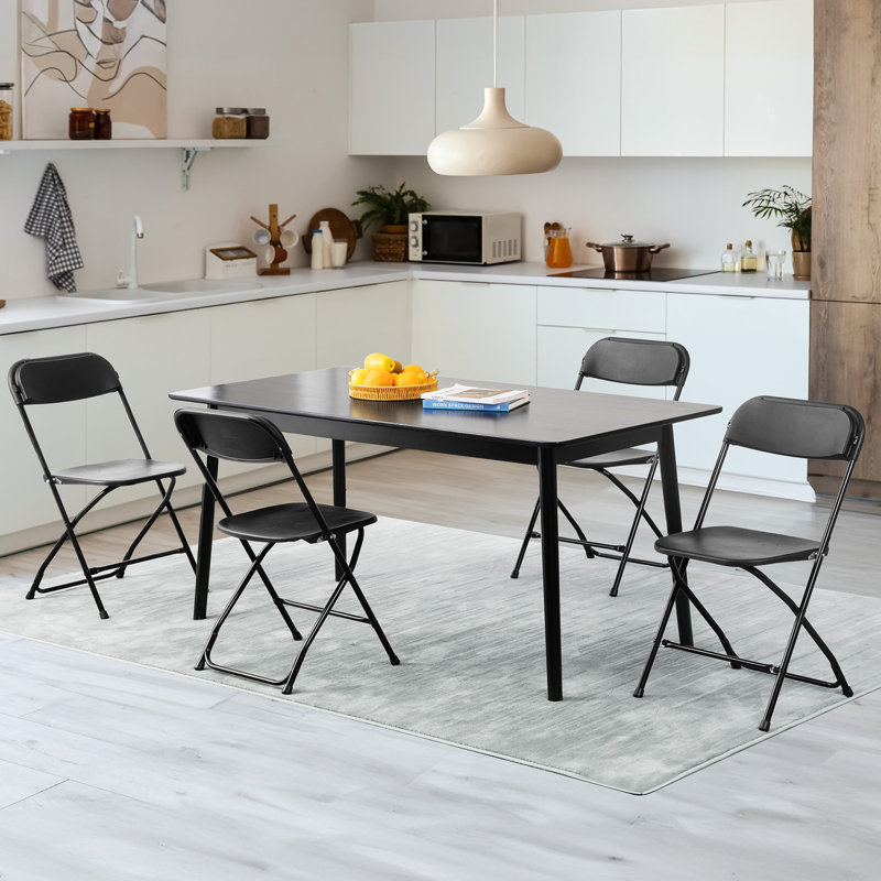 Chaise pliante, Noir