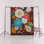 Dark Gray Themed Multi-Colored Rose Patterned Creative Modern Decorative Rug