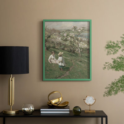 Impression florale vintage encadrée LXV - bois massif