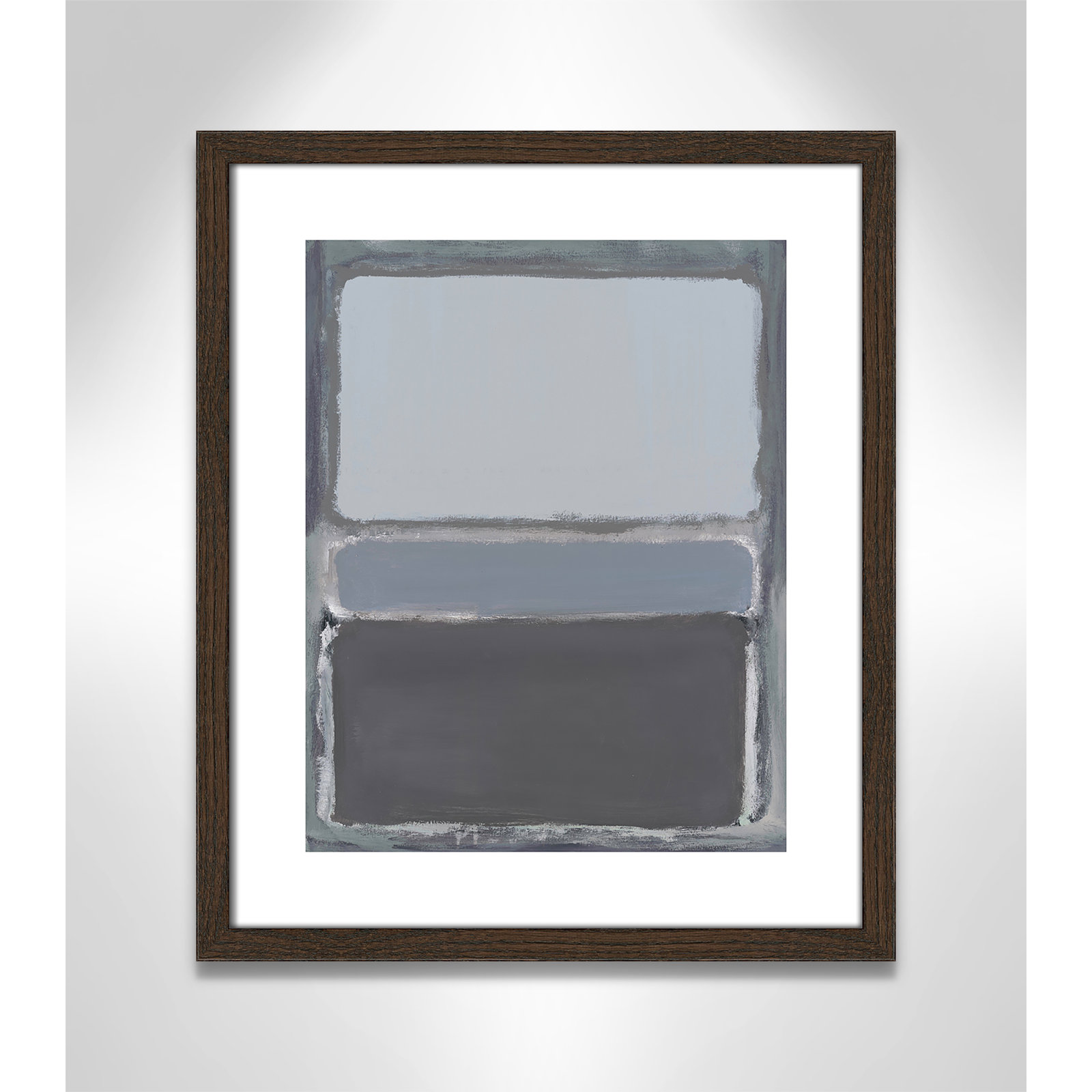 Morning Dew 2 by Filippo Ioco - Print, Walnut Wood Framed Paper, 19" H x 16" W x 0.75" D