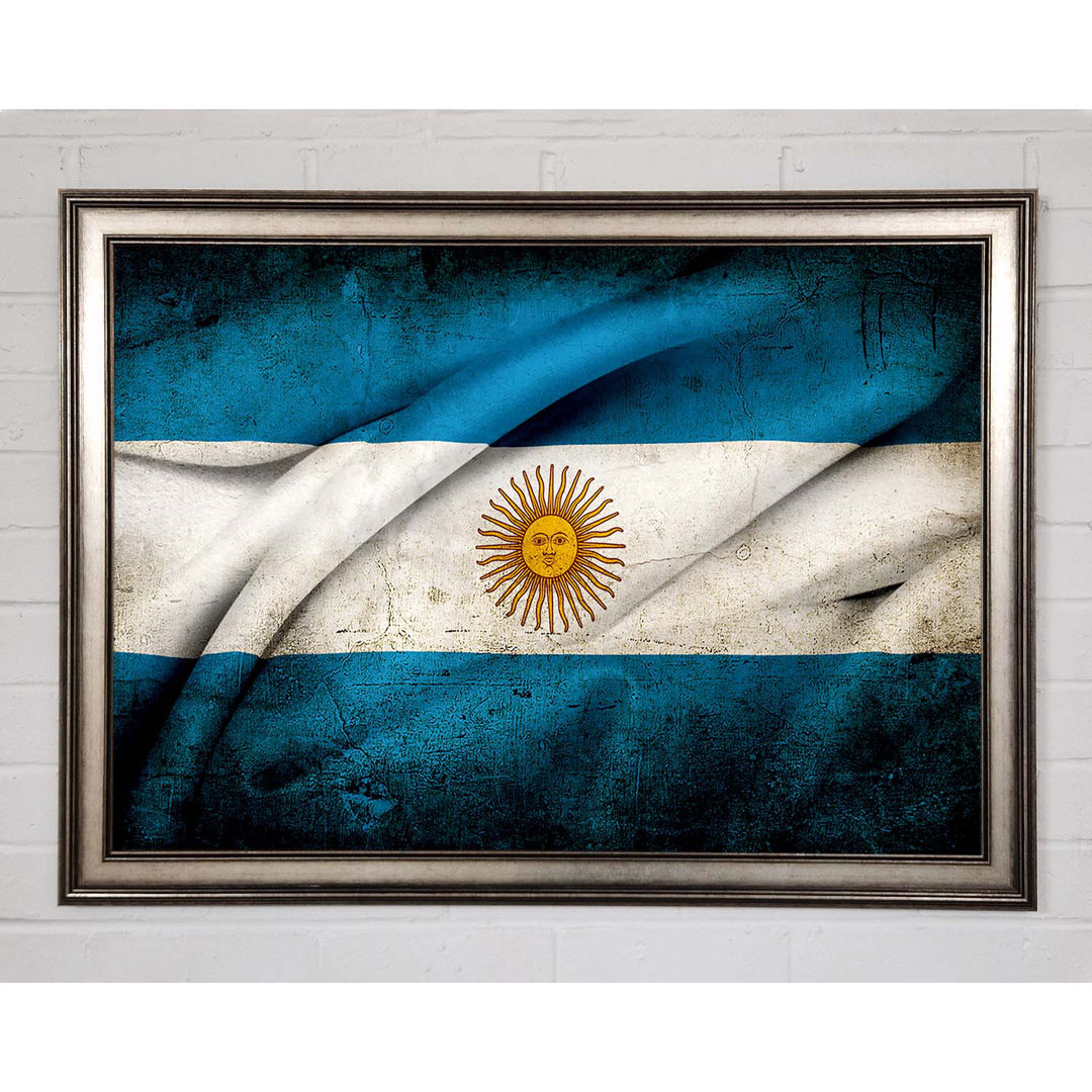 Argentinien Sonnenflagge - Druck