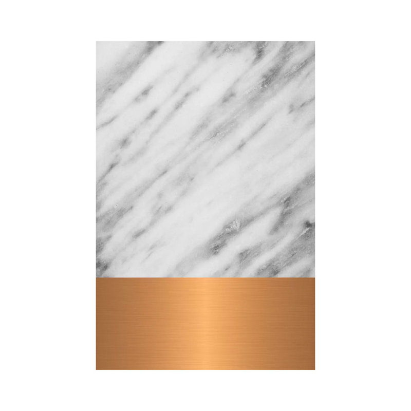 Carrara Marble With Copper by Emanuela Carratoni - Wrapped Canvas Painting, 66.04 cm H x 45.72 cm W x 1.91 cm D