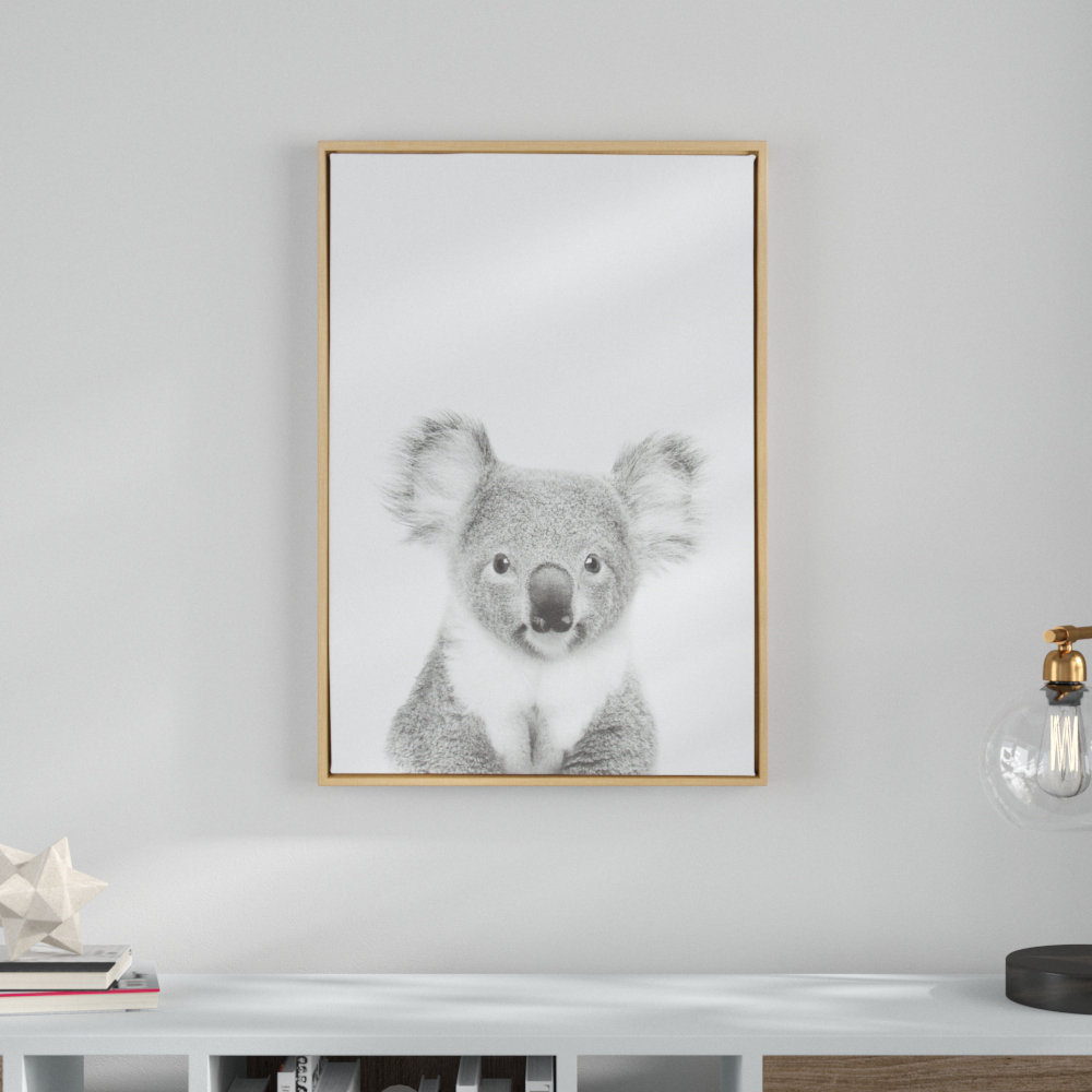 Audel " Koala II Black And White Animal " by Simon Te Of Tai Prints Ebern Designs