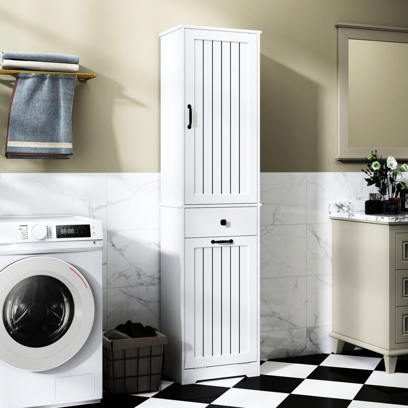 Armoire de buanderie avec espace de rangement et de séparation élégant et pratique