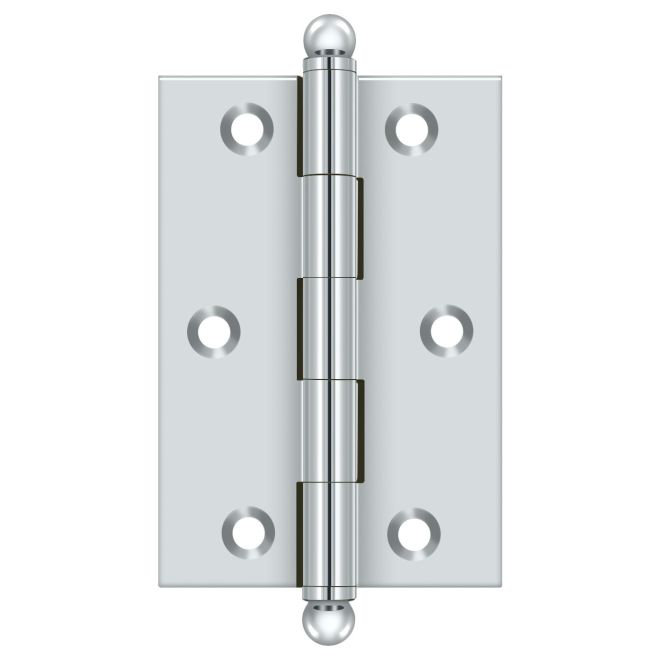 3'' x 2'' Butt Bearing Hinge, Polished Chrome