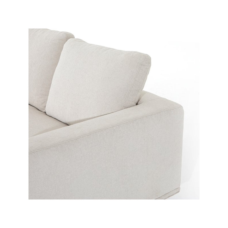 Dom Sofa, Bonnell Ivory Polyester Blend
