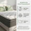 Matelas de refroidissement hybride en bambou 10 po | Ressorts isolants à mouvement isolant | Compatible avec base réglable | Fabriqué aux États-Unis-580729744