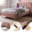Upholstered Single (3') Velvet Bed-1191797163