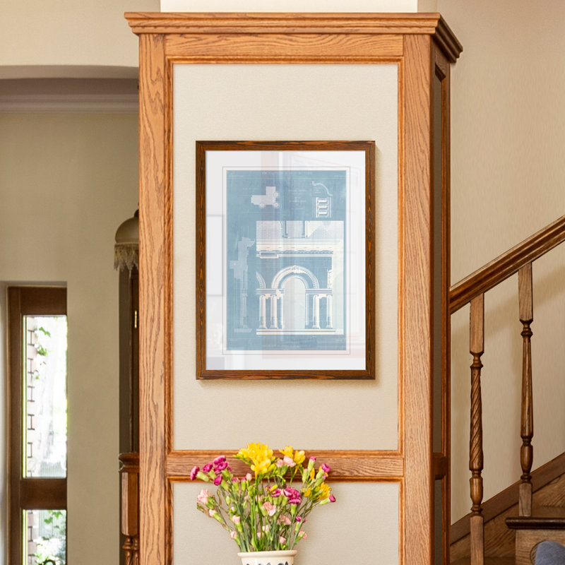 « details of french architecture i » par paul cezanne-photo-cadre, reproduction d’art, H 44 po x l 32 po x P 1,25 po