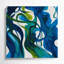 Abstrait art figuratif bleu sur toile 71-2095943259
