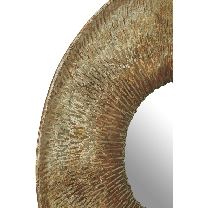 Mya Metal Flat Wall Mirror, 50cm H x 50cm W