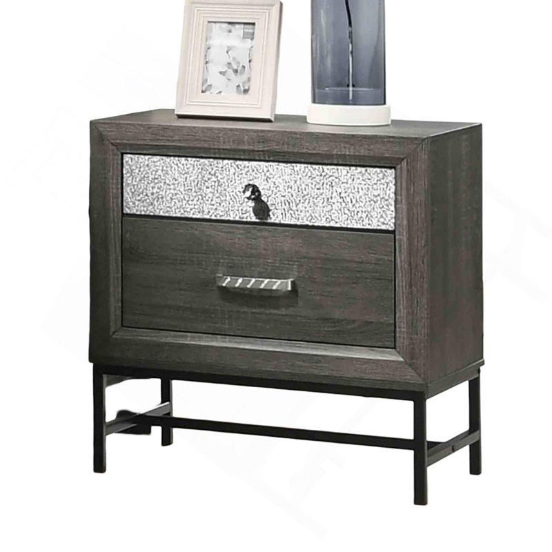 Pilain 2 Drawer Nightstand