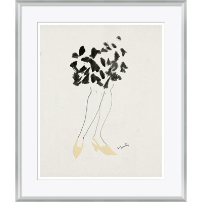 Textile Woman In Yellow Giclee Print by Yuki Osada