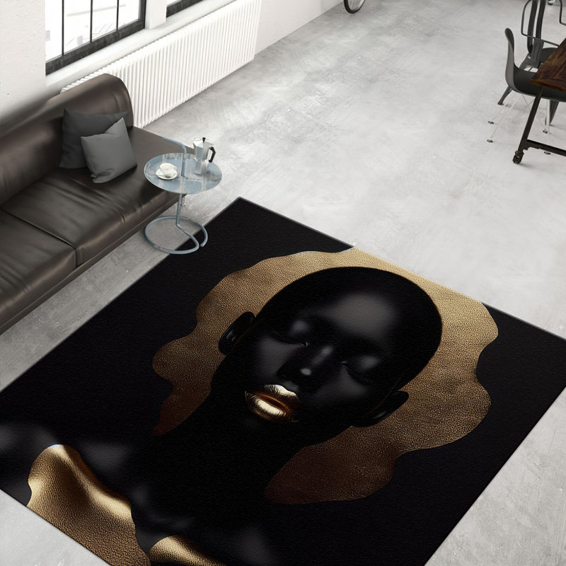 Non Woven Soft Type Printed Rug Featuring a Sophisticated Floral Design in Subtle Hues Perfect Addition to Any Living Room Bedroom or Office Space
