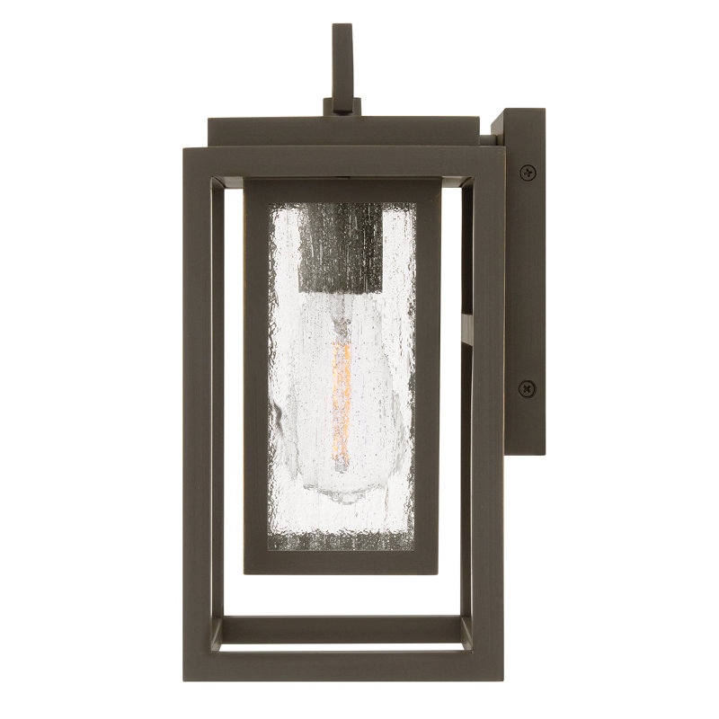 Medium Wall Mount Lantern, Oil Rubbed Bronze, 12" H x 7" W x 6.75" D