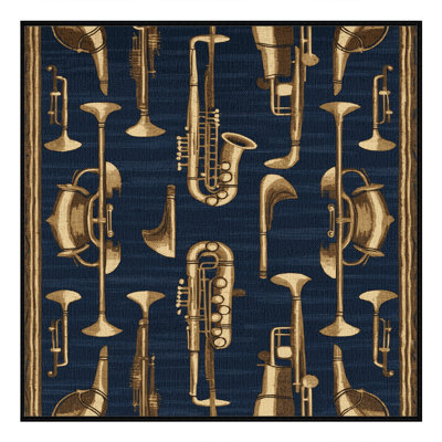  Tapis lavable Jazz Club Aesthétique