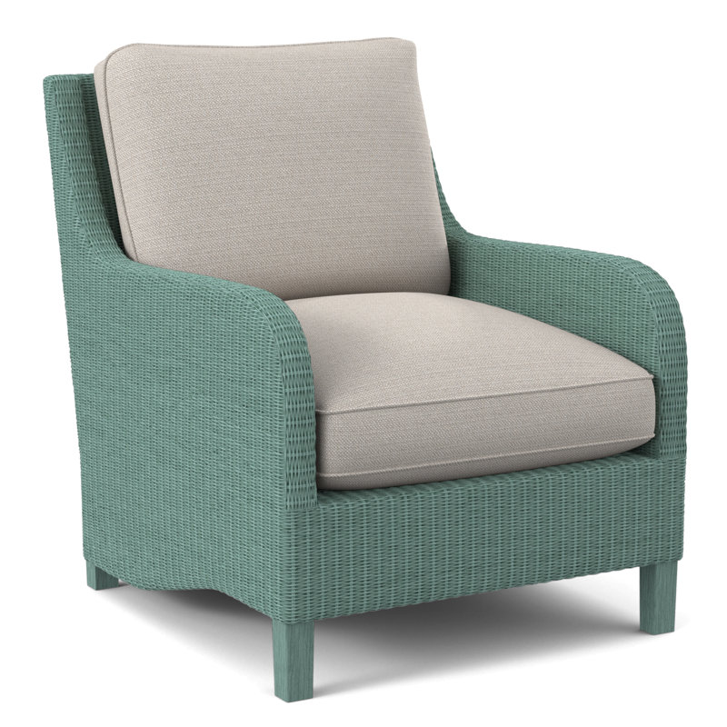 Gibraltar Armchair, White Textured Performance; 0865-91, Antique Frost White