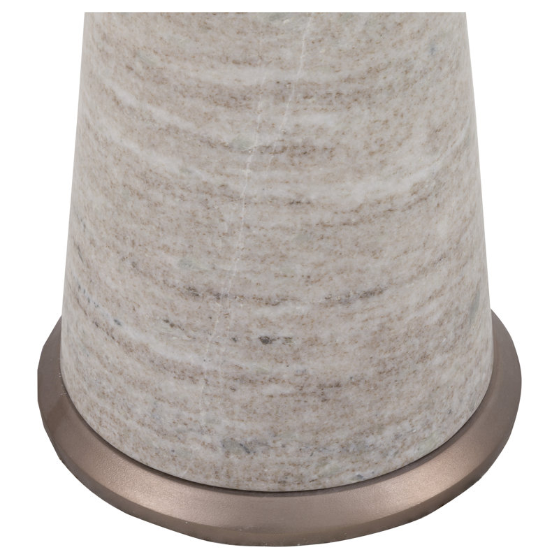 Table de bout en marbre Sundries Rivers, H 24 po x l 11 po x P 11 po