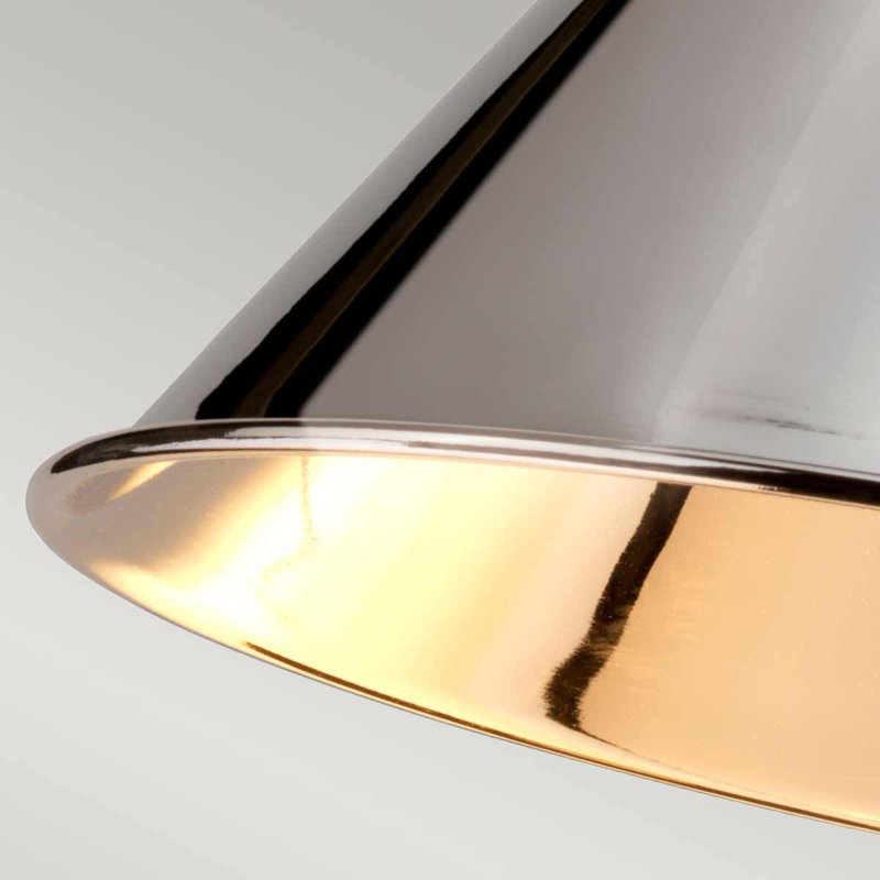 Evie Armed Sconce, Polished Nickel