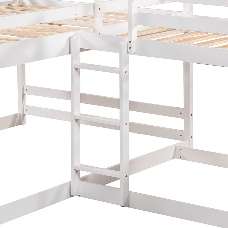Lit plateforme simple Ferriel, Blanc
