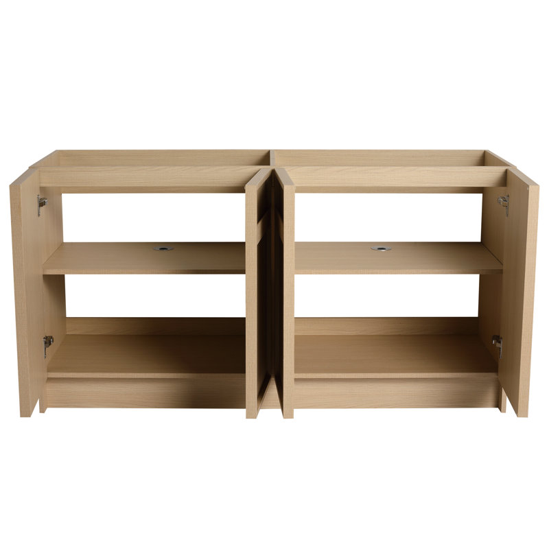Meuble-lavabo 60 po avec tiroirs spacieux - 4 meubles de style armoire en chêne