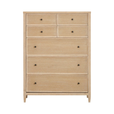 Commode en bois de chêne blanchi Beecher