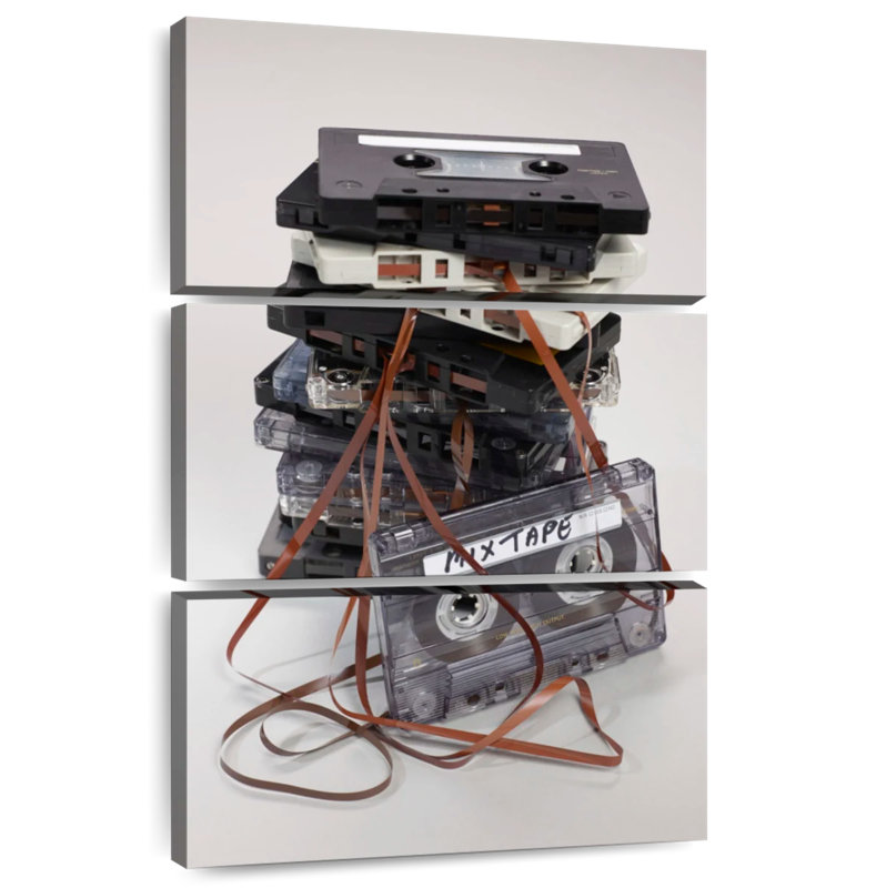 Abarca Stacked Mixtapes, 50" H x 32" W