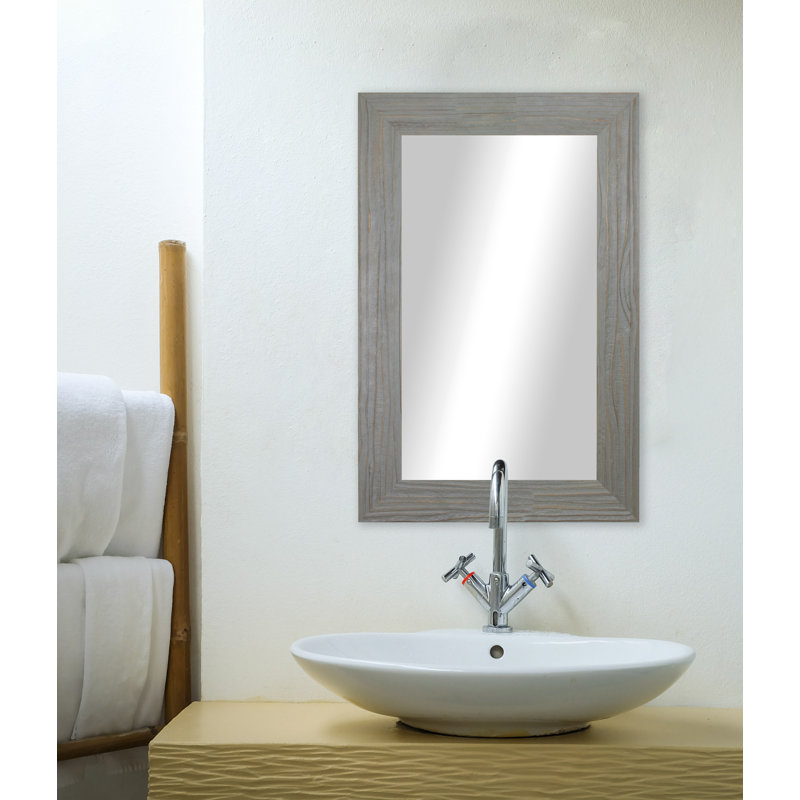 Pernie Wood Flat Mirror, 40.25" H x 30.25" W