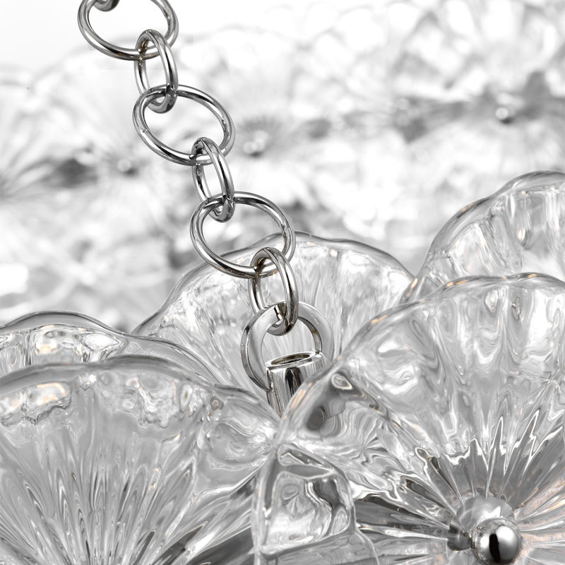 Julie Neill Gianna 36" Ring Chandelier with Clear Glass, Gold, Clear