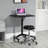 Gardea Swivel Upholstered Adjustable Height Counter Stool with Metal Frame
