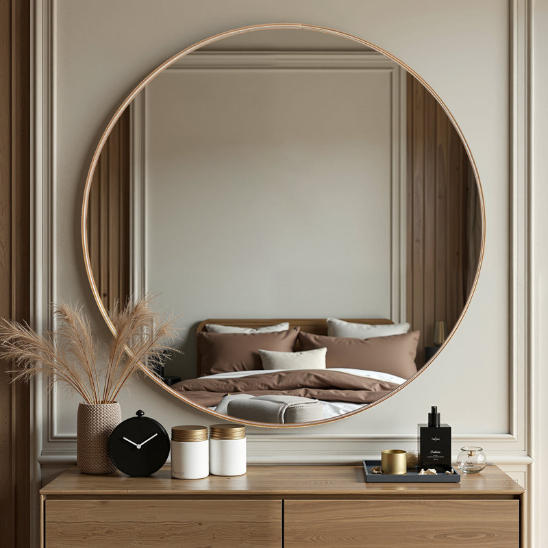 Miroir de salle de bain mural Modern, 32 po x 32 po