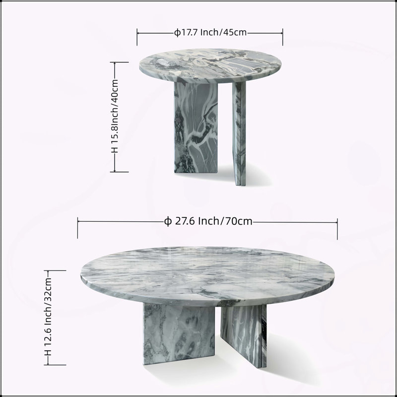 Ensemble de tables basses Luxury
