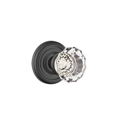 Double Dummy Astoria Clear Knob with Regular Rose