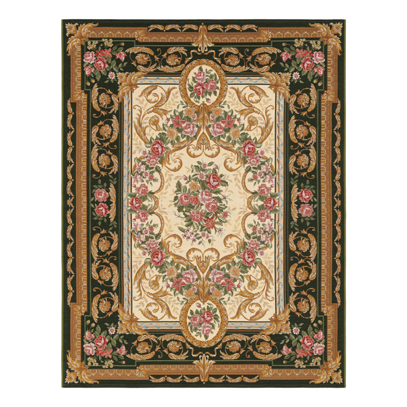 Indoor/Outdoor Traditional Area Rug, Rectangle 5'1" x 7'1"