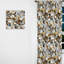 Rideau obscurcissant Marble White and Gold-107596275