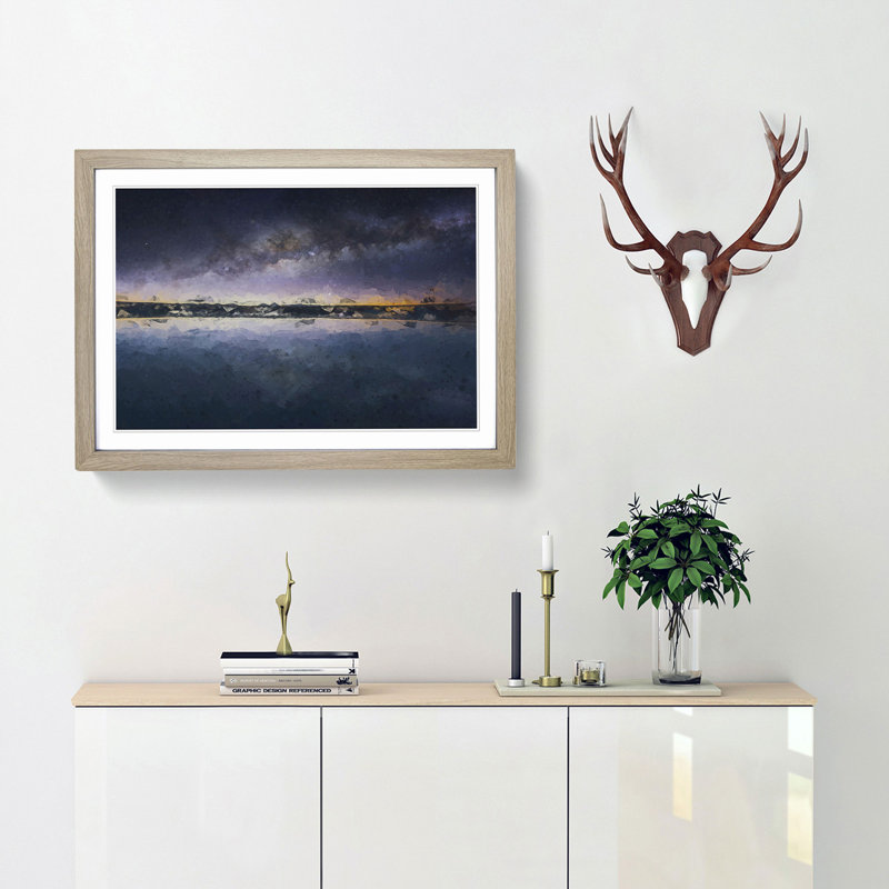 The Atacama Desert in Chile in Abstract - Picture Frame Graphic Art Print, 36cm H x 48cm W x 2cm D, Oak Framed