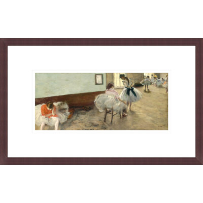 «The Dance Lesson» par Edgar Degas, impression giclée encadrée