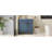 Space-saving Ceramic Sink Vanity Modern Blue Compact Bathrooms