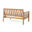 Ensembles de salle à manger de patio moderne, table de causeuse en bois d'acacia