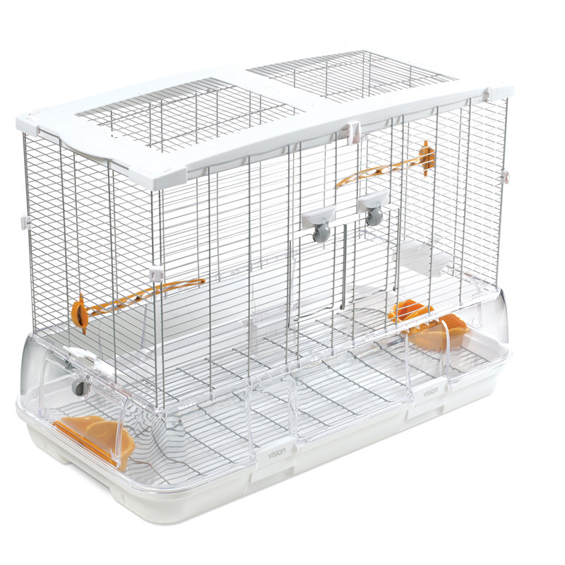 Vision Bird Cage For Large Birds (L01), Single Height, Small Wire, 75 X 38 X 54.5 Cm (29.5 X 15 X 21.5 In)