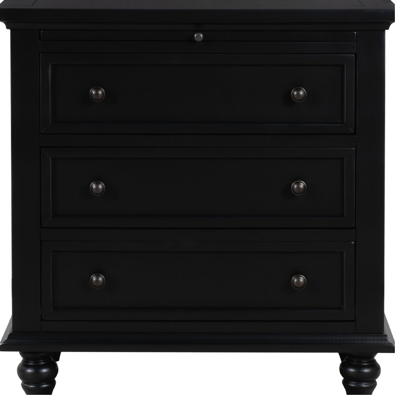 Armoire robuste à 3 armoires noires, polyvalente pour diverses utilisations avec armoire de rangement à plateau, maison spacieuse en bois massif