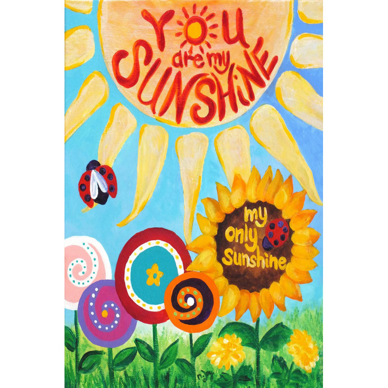 «My Only Sunshine», reproduction sur toile tendue, H 36 po x l 24 po x P 1,5 po