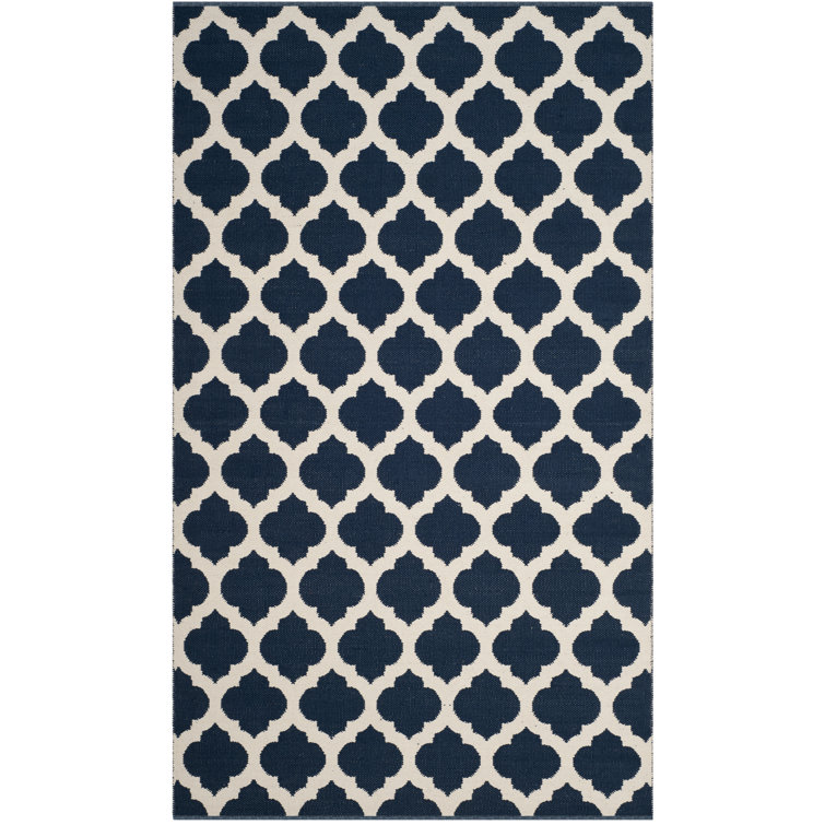 Romona Hand Woven Cotton Geometric Rug