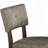 Ensemble de 2 chaises d'appoint en tissu gris Drake et finition espresso