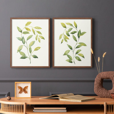 «Wilted Vine I», reproduction encadrée de qualité supérieure - prête à être accrochée - aucun clou requis - aucun clou requis