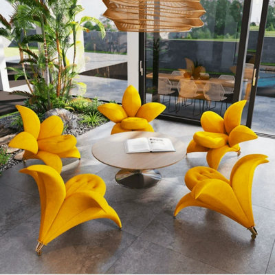 Simple and Creative Flower-Shaped Sofa Chair