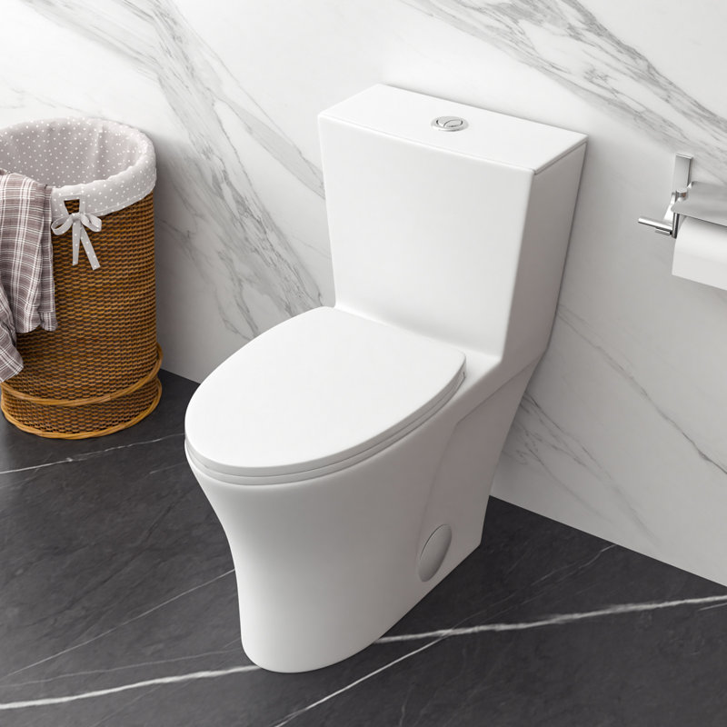 Toilettes allongées monobloc Siphonic, Haut