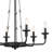 Vetivene 6 - Light Steel Dimmable Chandelier-70048081