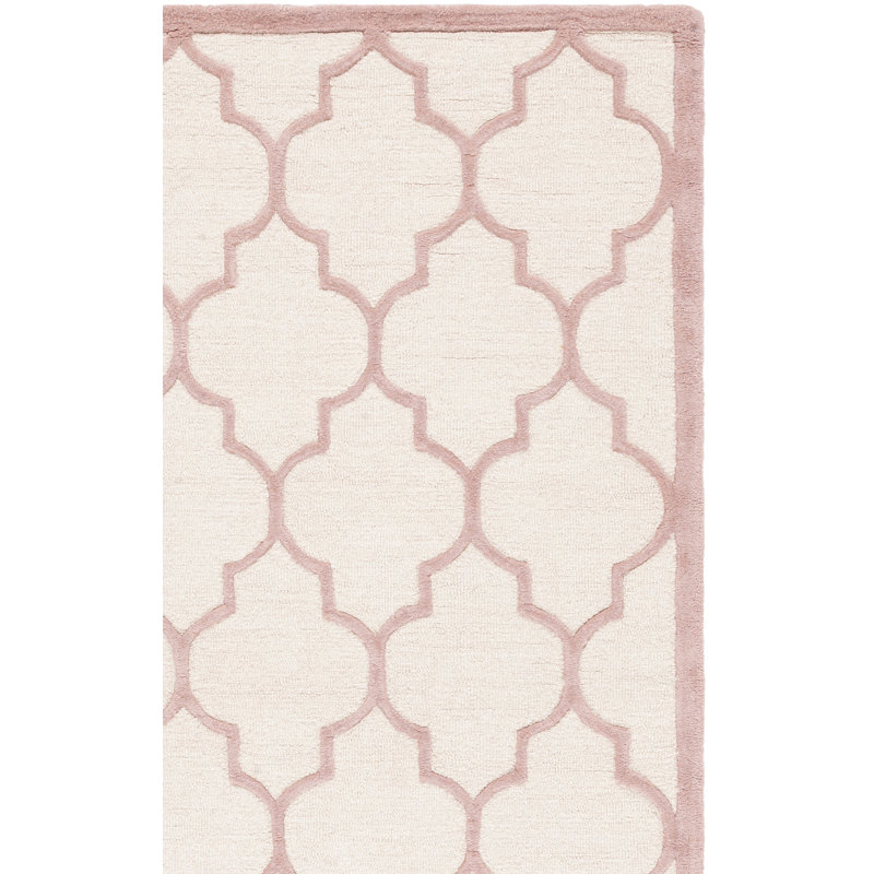 Cannen Hand Tufted Wool Geometric Rug, Rectangle 2' x 3'
